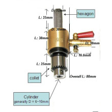 Water Swivel with Glass Diamnod Drill Bit