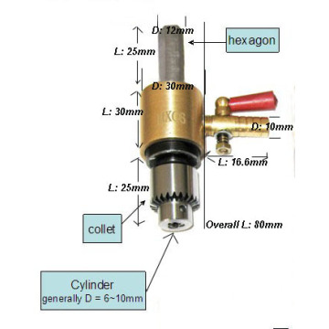 Water Swivel with Glass Diamnod Drill Bit