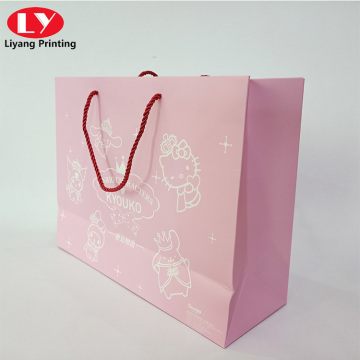 saco de presente de papel para skincare saco de embalagens de cosméticos