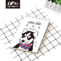Custom adorable dog style A5 cute vertical spiral coil notebook hardcover diary