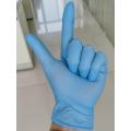 Gants jetables en nitrile bleu