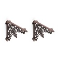 Heavy duty cast iron rustic shelf brackets