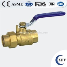 China forged 1/2 inch internal thread brass ball valve