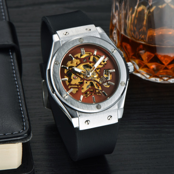 Fashionable Stylish Automatic Mechanical Silicone Watches