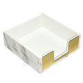 Marble Acrylic Memo Holder with Gold