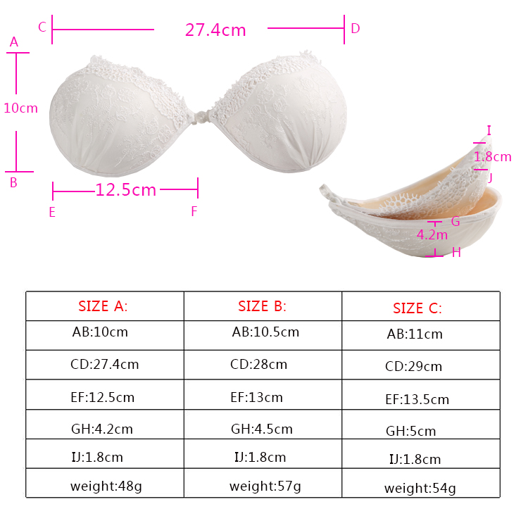 Push-up ladies lace bra