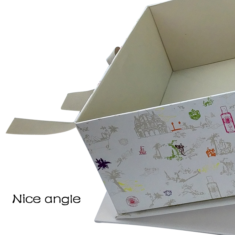  High quality folding paper gift box without magnets