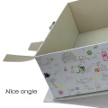 Perfect folding gift box with satin ribbon