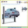 Cheap 2 Post Car Lift Levantamiento manual y eléctrico de la cerradura para la venta