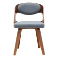 Modern PU Leather wood dining chair