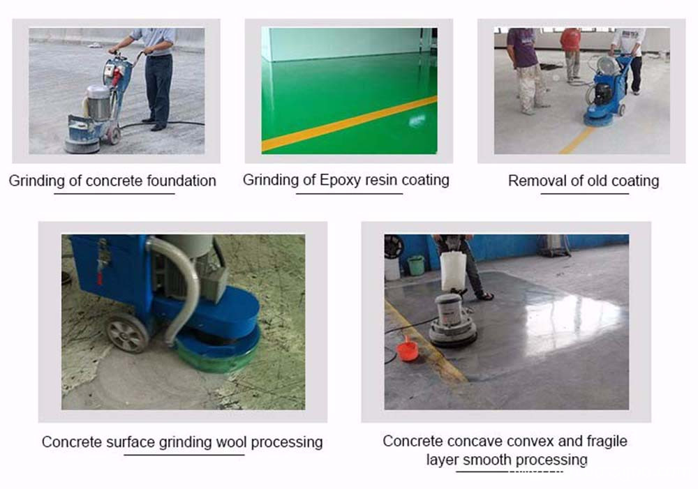 Concrete Floor Polishing Machine working photos