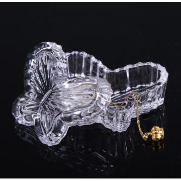 Clear Glass Butterfly Shape Decoration/Gift Box