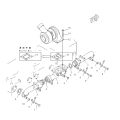 TURBOCOMPRESOR 6502-12-9004 DEL MOTOR GENUINO KOMATSU SA6D155-4