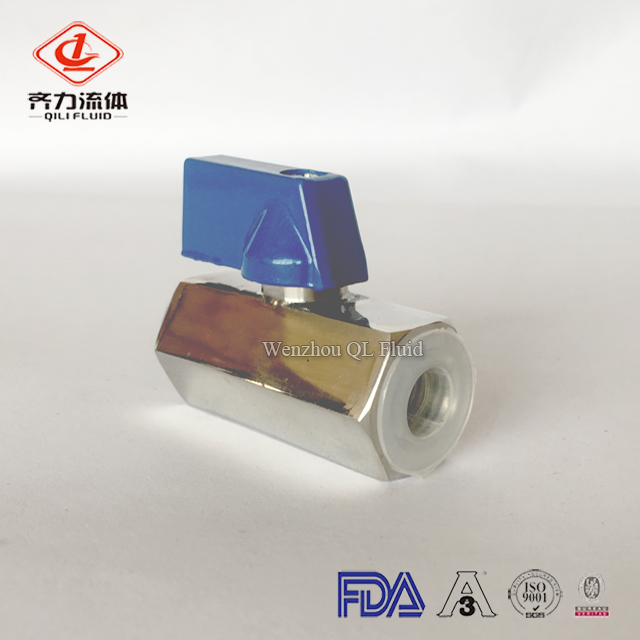 sanitary stainless steel female mini ball valve 4