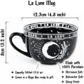 Taza de luna de café grande de la lune