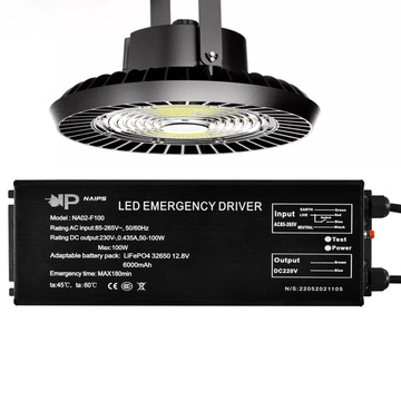 Driver de LED de emergência da bateria de backup 100W