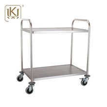 2 Tiers Stainless Steel Dining Service Cart