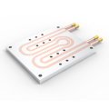 Dissipateur thermique en aluminium 6063 personnalisé avec tuyaux en cuivre