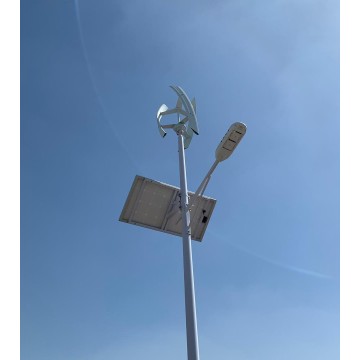 Lampadaire hybride éolien-solaire de vente chaude