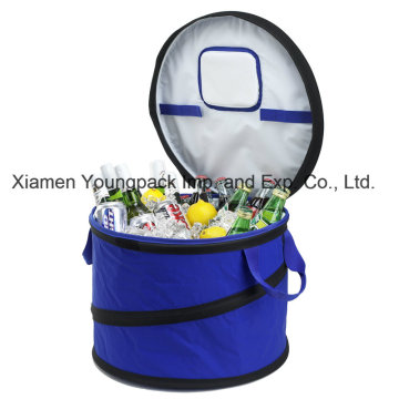 Fashion Promotional Custom Large Collapsible Round Party Cooler Bag