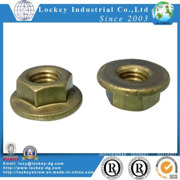 Brass Bronze Flange Hex Nut