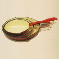 Enamel Cast Iron Frying Pan with Handle Dia