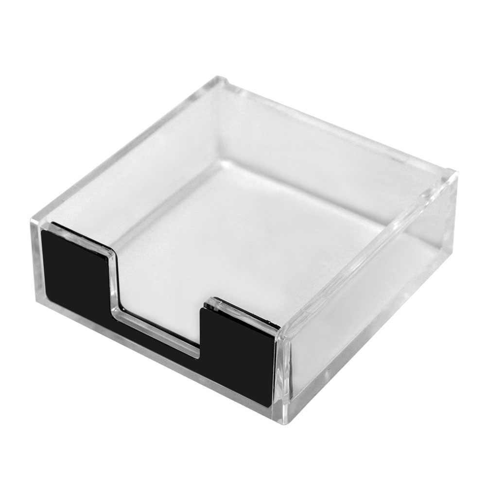 Acrylic Paper Clips Holder Clear And Black