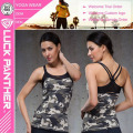 Custom Dri Fit Mujeres Atractivas Blanco Tight Fitness Workout Tank Top