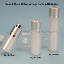 Botella de 15ml 30ml 50ml Rosa ambientador rotativo redondo Airless