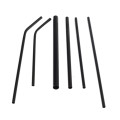 Black Food Grade Stainless Steel Straws Set