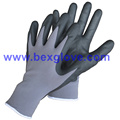 15gauge Nylon / Spandex Liner, Nitrilo Coating, Micro-Foam Safety Gloves