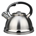 Kettle de silbido de acero inoxidable plateado