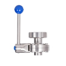 SS304 Sanitary Manual Butterfly Valve with Pull Handle