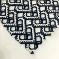 Polyester Double Color Chemical Lace Embroidery Fabric