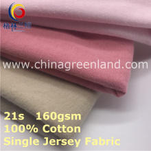 100% coton peigné en jersey tricoté pour vêtement textile (GLLML412)