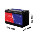 LiFePO4 12.8V 100Ah Lithium Battery for Solar Systems