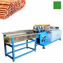 Automatic copper capillary tube cut off machine with tube end forming process