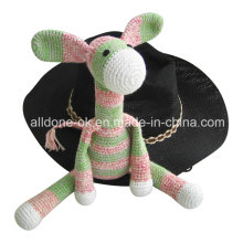 Hand Crochet Donkey Stuffed Animal Toy Doll Baby Gift