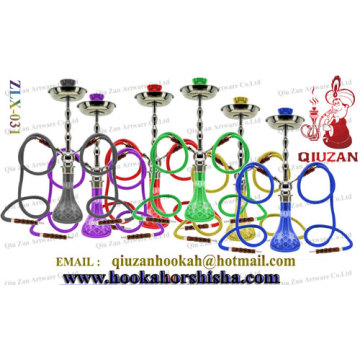 Tuyau double grand Vase coloré Arabian Shisha Hookah