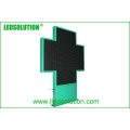 Exhibición de LED de la cruz de la farmacia de la resolución 64X64 de la alta calidad
