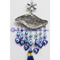 Metallic Blue Evil Eye Pendant Car Decoration