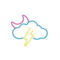 Acrylic Cloud Lightning Led Neon Light