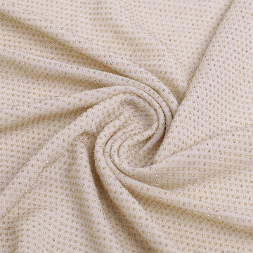 Fashional Silver Nylon Wre Knitted jacquard Fabric