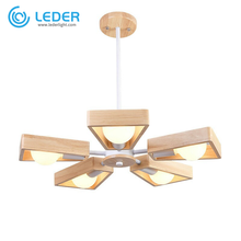 Ventilador de luzes de teto bonito LEDER