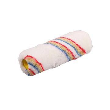 White Paint Roller Head With Colorful Stripe