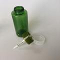 180ml green PET bottle with press platform cap