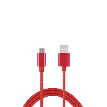 Malla que teje la sincronización y carga el cable del USB para el dispositivo micro USB