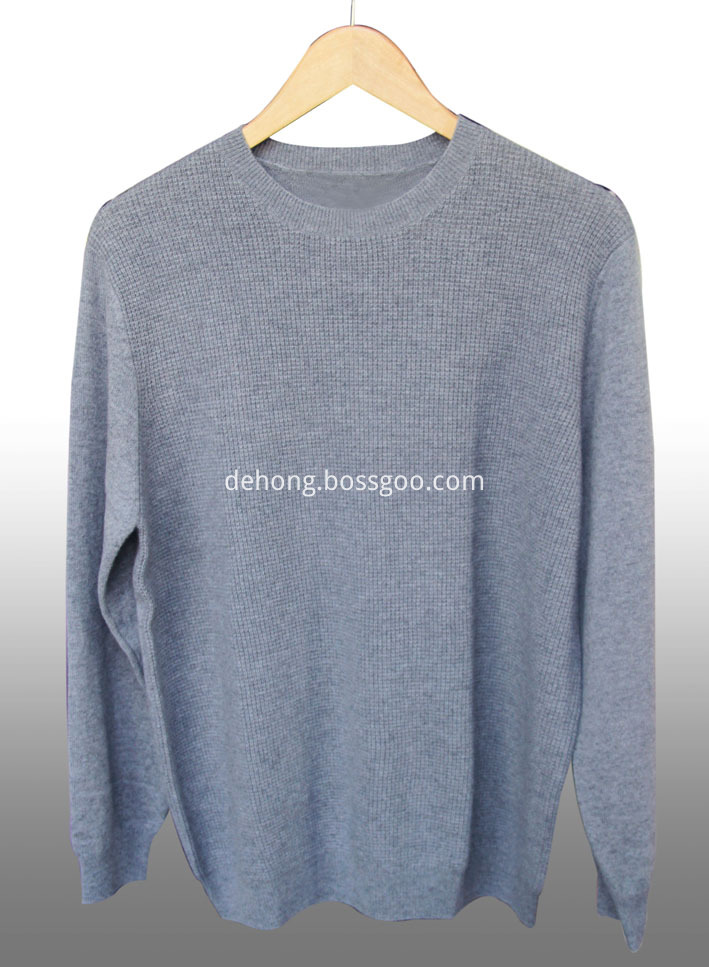 Round Neck Cashmere Men S Sweater