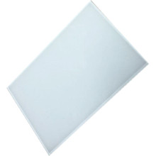 Precio blanco de vidrio templado pintado en la parte posterior de 4 mm