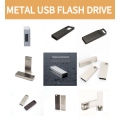 Factory Wholesale Silver Zinc Alloy USB Stick